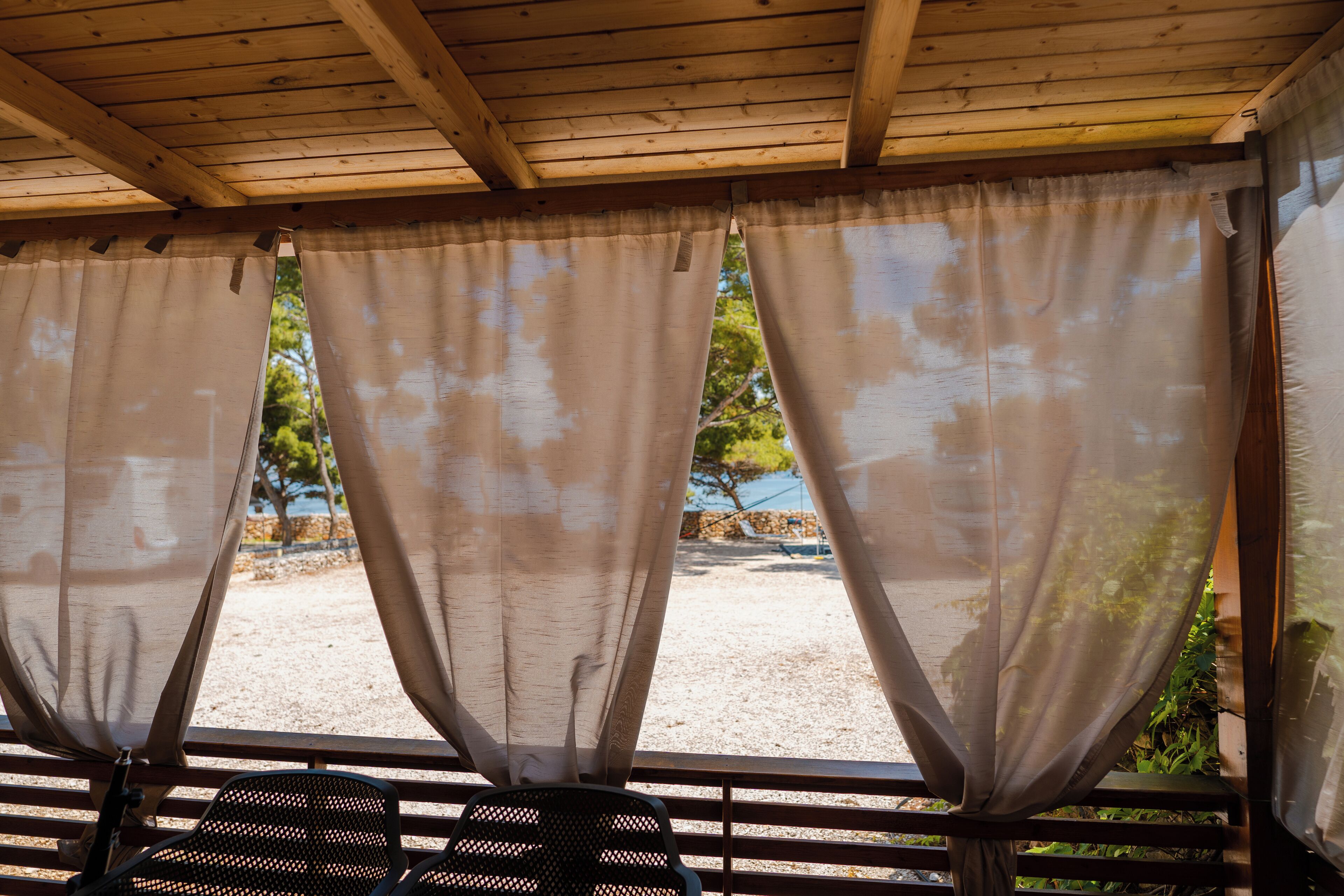 Mobile Luxury-Unterkunft, Terrasse, Meerblick | Blick vom Balkon