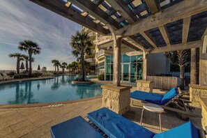 Indoor pool, a heated pool