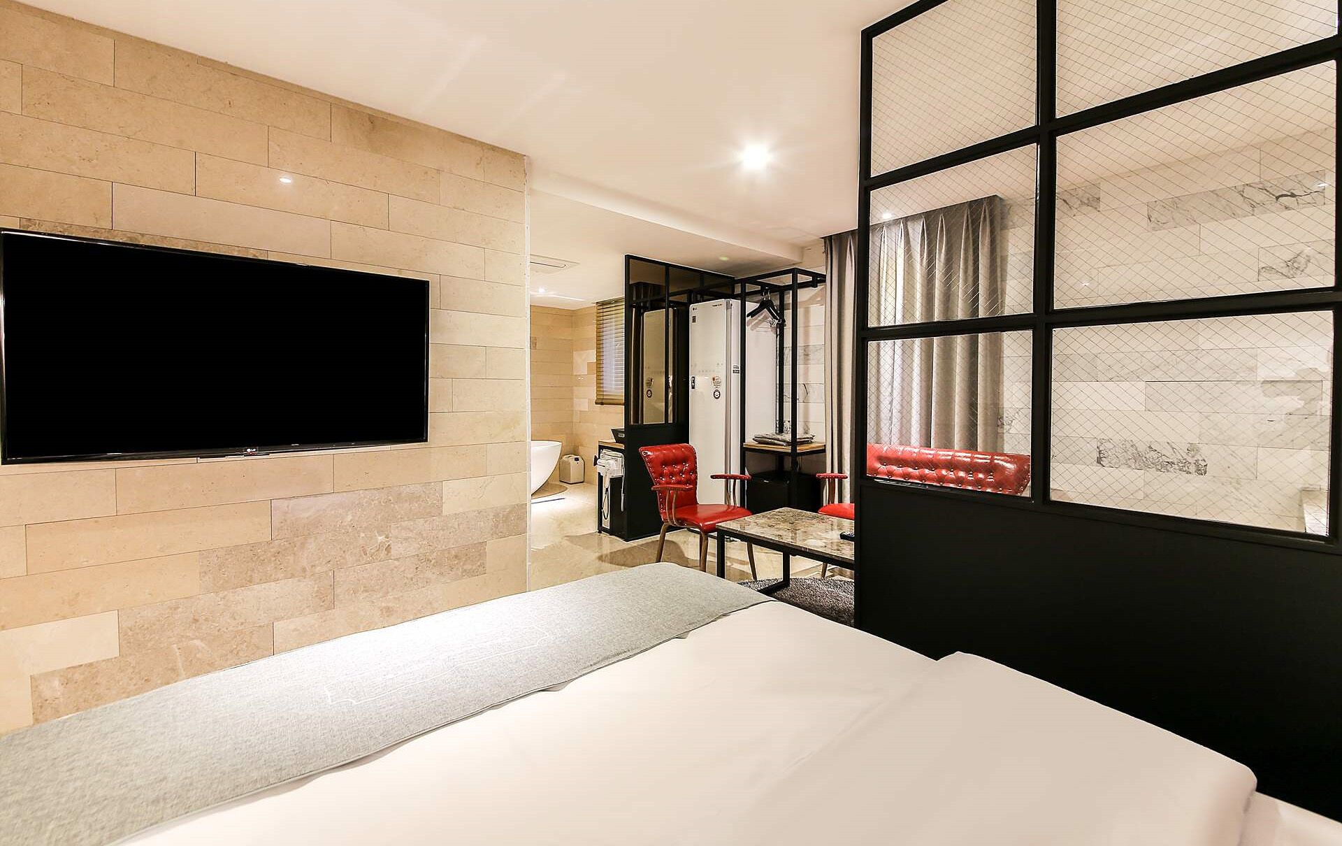 gaming suite | individually decorated, individually furnished, blackout curtains