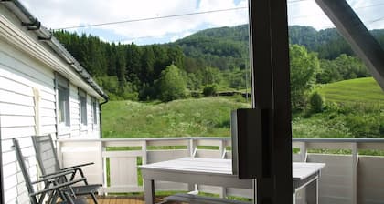 5 bedrooms, large apartment on farm, nice view and nature