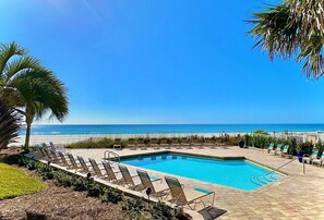 A heated pool - Pelican Walk Penthouse Condo with a Million Dollar View! (Panama City Beach)