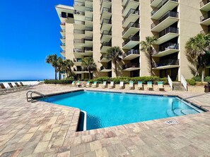 A heated pool - Pelican Walk Penthouse Condo with a Million Dollar View! (Panama City Beach)