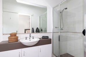 Shower, hair dryer