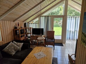 Fernseher, Kamin, DVD-Player