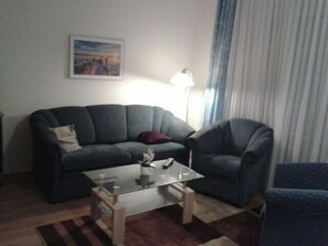 TV, DVD player, books
