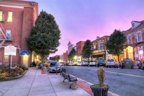 Cozy home with fenced in yard-Dog Friendly . 2 block walk to historic downtown!