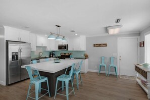 House (A Sandy Shore  (3/2)) | Private kitchen | Fridge - Sandy Shores (Panama City Beach)