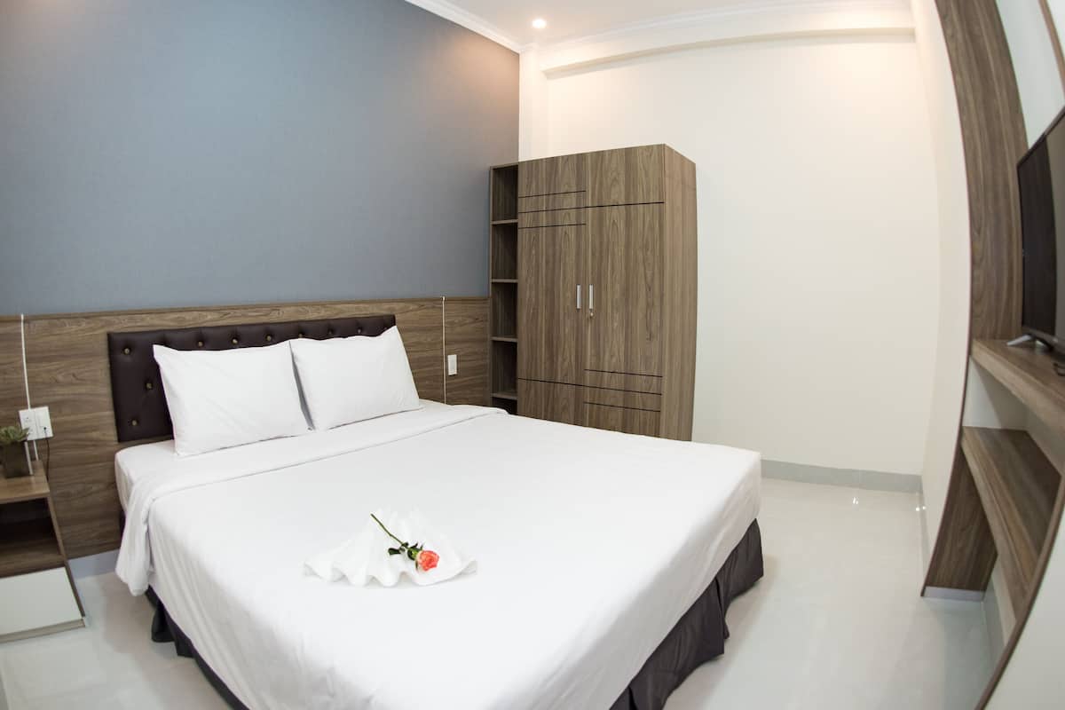 Departamento Deluxe | 1 habitación, ropa de cama de alta calidad y camas con pillow-top