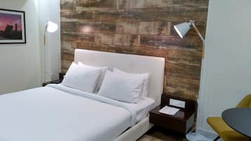 Memory-foam beds, individually decorated, individually furnished, desk