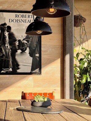 Outdoor dining - BullerRoo - Luxury off-mountain Ski Retreat with Rooftop Terrace (Mansfield)