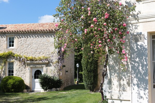 Exterior detail - Stone house in a quiet park, 20 minutes from St Emilion and Bordeaux (Cadillac-en-Fronsadais)