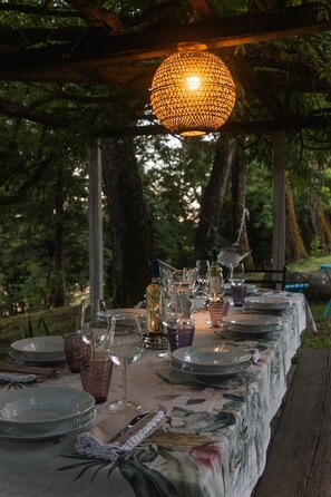 Espace banquet en plein air