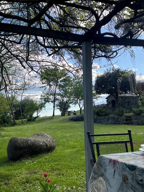 Outdoor dining - Collina Blu - Villa with panoramic pool and gardens (Orvieto)
