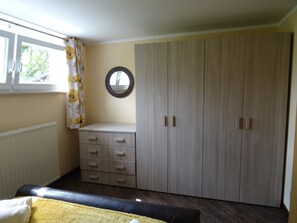 2 bedrooms, iron/ironing board, travel crib, WiFi
