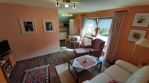 Living area - Apartment for 2 persons approx. 58 qm in Bayerisch Eisenstein, Bavaria (Bavarian Forest) (Bayerisch Eisenstein)