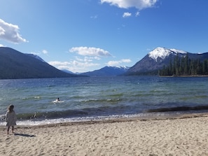 Enjoy serene lakeside views and tranquil beach activities.
