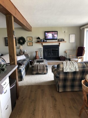 TV, fireplace - Lake Ontario: Henderson, NY (Henderson)