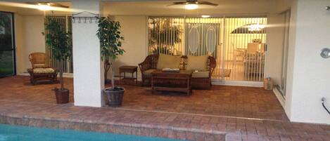 Piscine extérieure, piscine chauffée