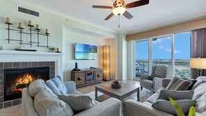 Flat-screen TV, printers - LUXURY SUNSET VIEW CONDO  (Daytona Beach)