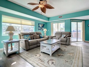 Een flatscreentelevisie