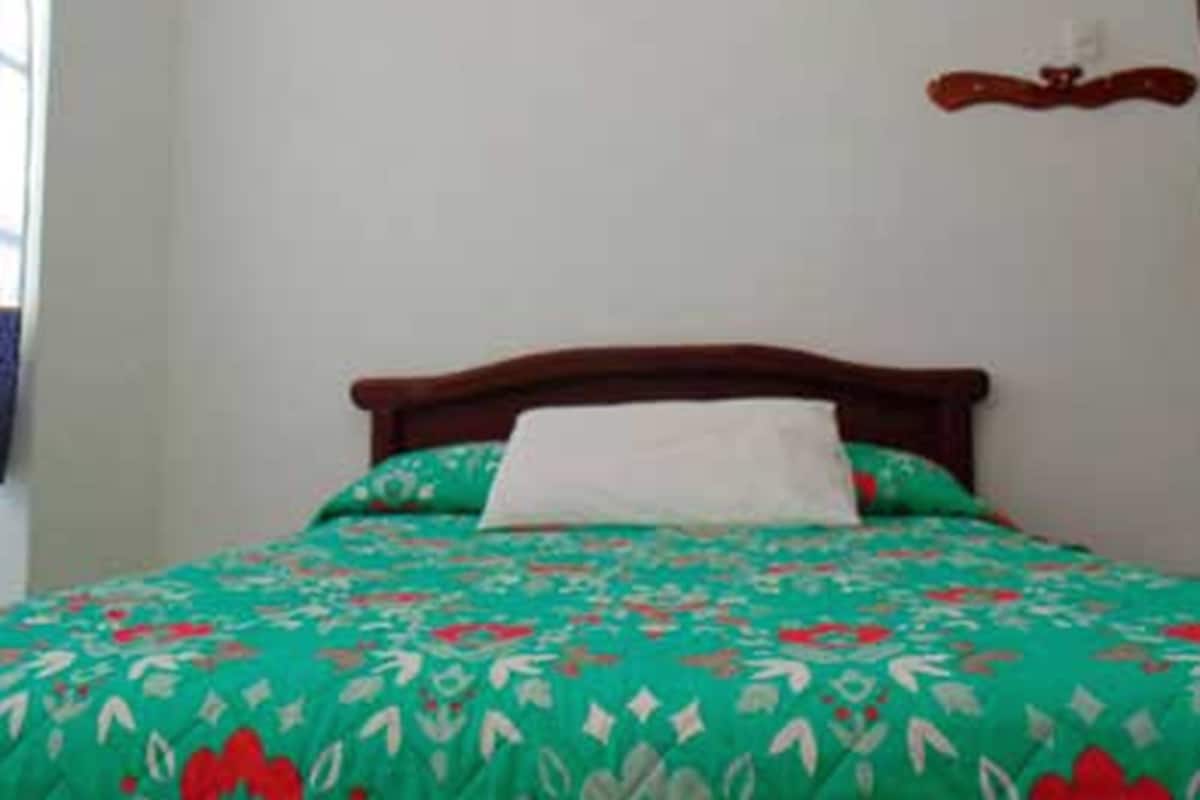 Eenpersoonskamer, 1 queensize bed, privébadkamer | Een bureau, een laptopwerkplek, gratis wifi