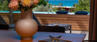 The beautiful designer villa Casa Arbor Blanco with Infinity pool and sea view