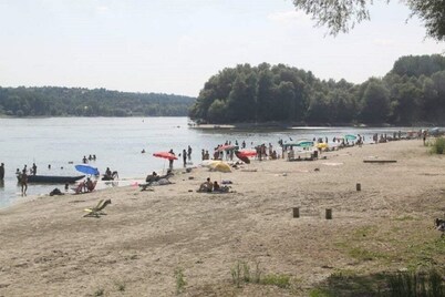 Danube fairy, house with stunning view on the river and mountain Fruska Gora