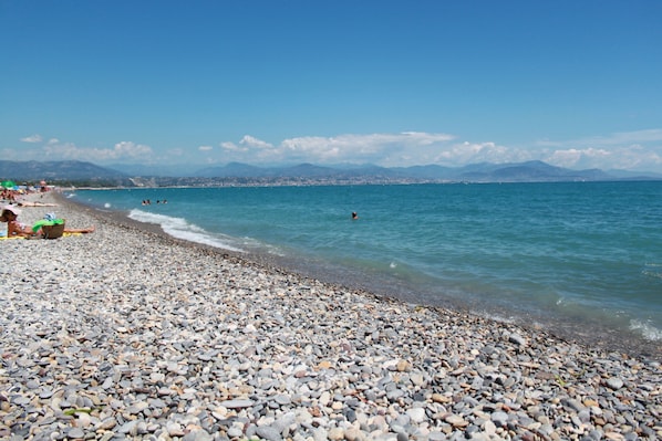 On the beach
