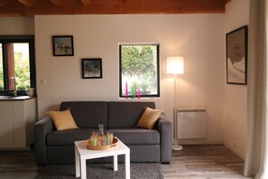 TV, DVD player, ping pong, books