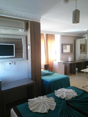 Apartment, 2 Bedrooms, Sea View | Egyptian cotton sheets, premium bedding, minibar, desk - Alremu Apart Hotel (Manavgat)
