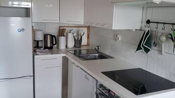 Kühlschrank, Ofen, Herdplatte, Geschirrspüler