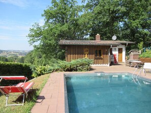 Pool - Holiday houses with a pool, in a quiet location by the edge of a forest (Niederaula)
