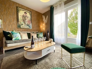 Panoramic-Haus, mit Bad, Blick auf den Weinberg | Lounge