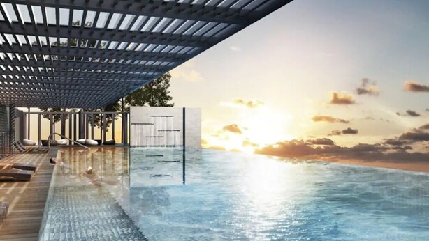 Outdoor pool - Suria Jelutong Cozy Studio by BeeStay (Shah Alam)