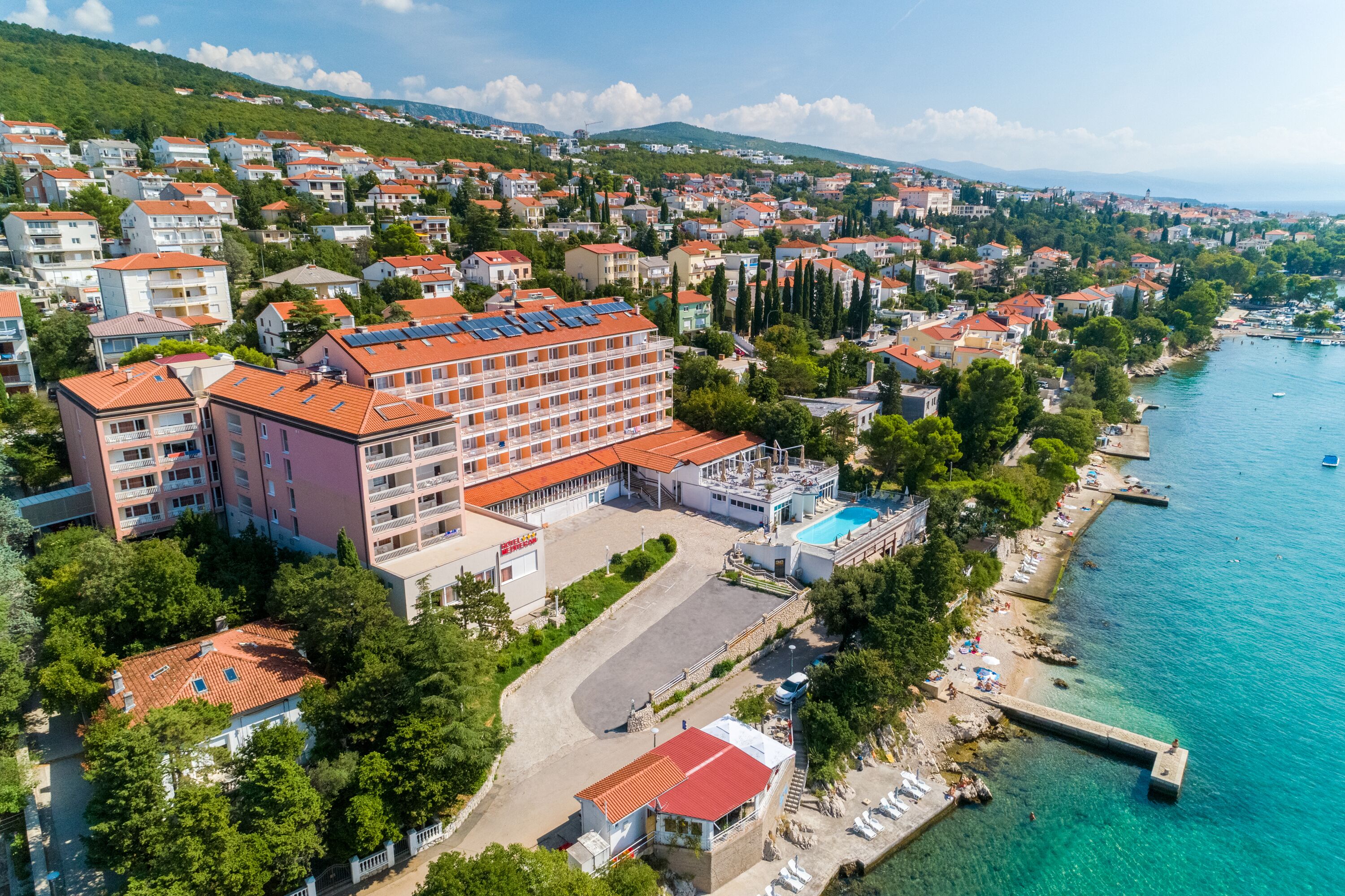 Voorkant van accommodatie