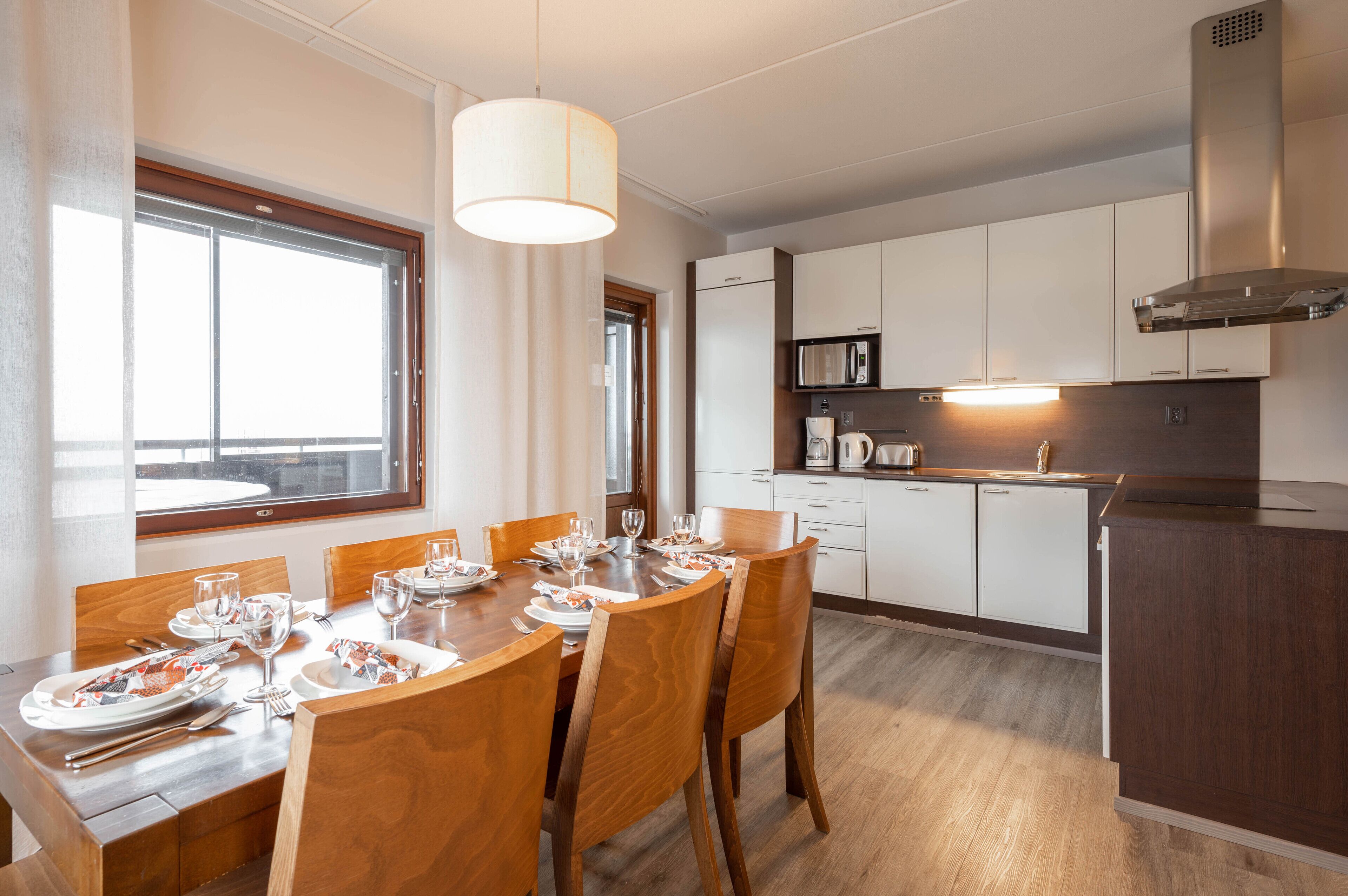 Spiseområde på rommet