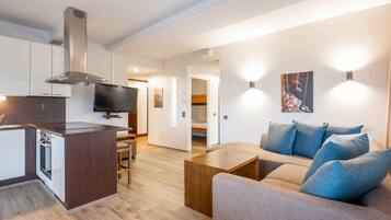 RukaVillage 88, Sauna | Living area | 32-inch flat-screen TV with satellite channels, TV