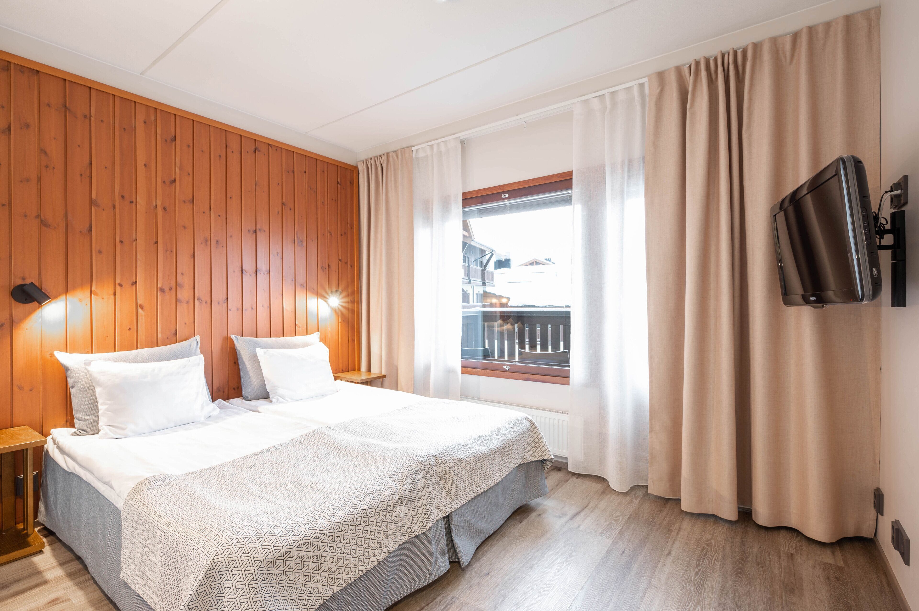 Individually decorated, individually furnished, blackout drapes