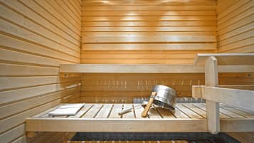 PyhäSuites 55, Sauna | Bad | Dusj, hårføner, bidé og oppvarmet badegulv