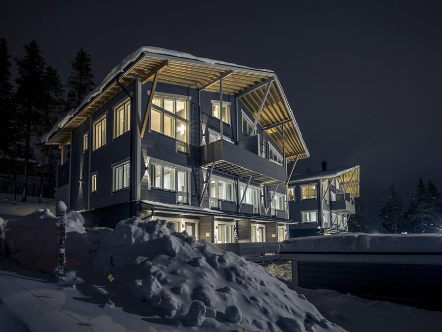 Front of property – evening/night