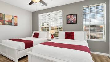 3 bedrooms, laptop workspace, iron/ironing board, WiFi