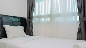 Quarto | 3 quartos, Wi-Fi de cortesia, roupa de cama