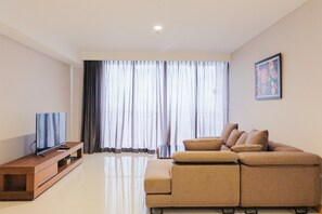 Kamar | 3 kamar tidur, setrika/meja setrika, dan seprai linen