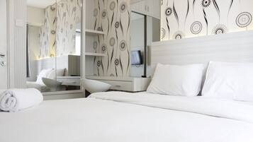 Quarto | 1 quarto, roupa de cama