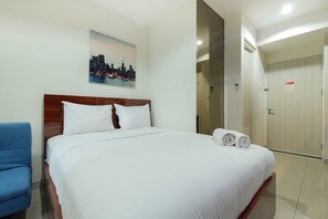 Room | Free WiFi, bed sheets - Best Location Studio Apartment @ Grand Kamala Lagoon (Bekasi)