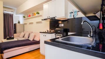 客房 | 私人廚房 | 雪櫃、爐具、廚房用具/餐具/器皿