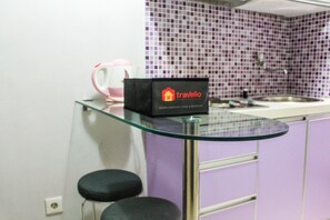 Private kitchen - Posh 2BR Apartment at Green Bay Pluit By Travelio (Jakarta)