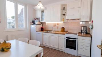 Apartment (Two bedroom apartment) | Private kitchen | Fridge, cookware/dishes/utensils