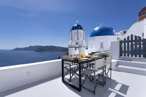 Deluxe villa, uitzicht op zee | Uitzicht vanuit de kamer