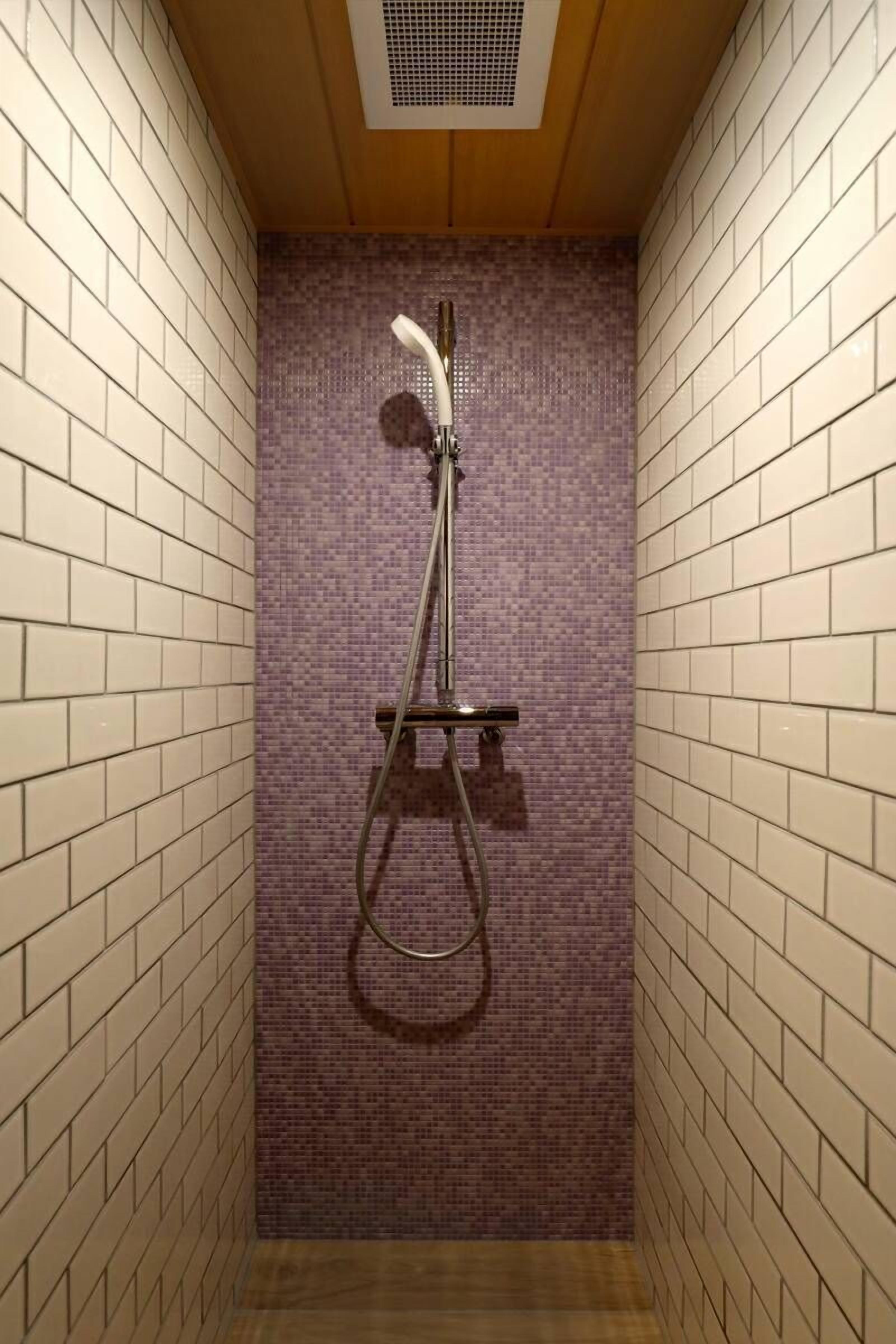 single room (shower only) | bathroom | free toiletries, hair dryer, slippers, towels